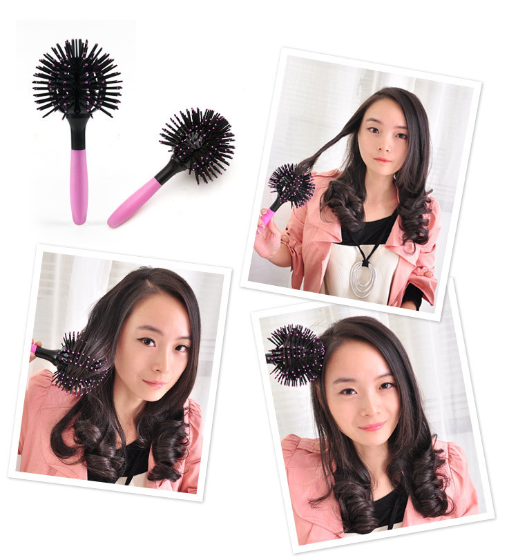 3D Ball Hair Style Massage Comb Fashion Makeup Tools Hair curling comb