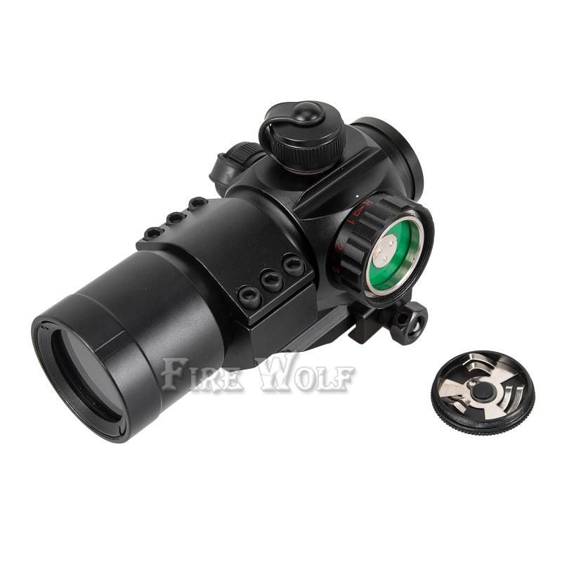 FIRE WOLF Tactical 4 MOA Red Green Dot laser Airsoft Illuminated M3 RifleScope Reflex Stinger Dot Sight PEPR 20mm