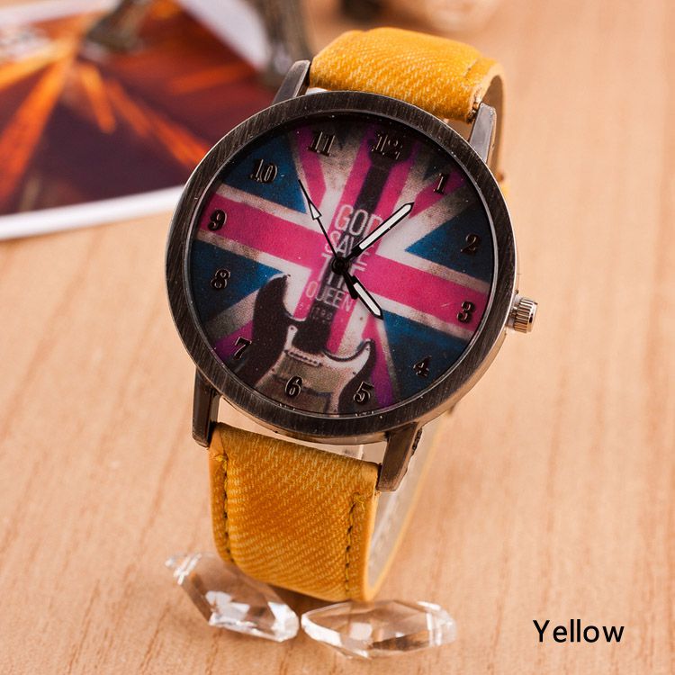 2017 Casual PU British Flag Leather Watch Men And Women Fashion Watches Restoring Ancient Ways Watch New Design WH-073 SCWH