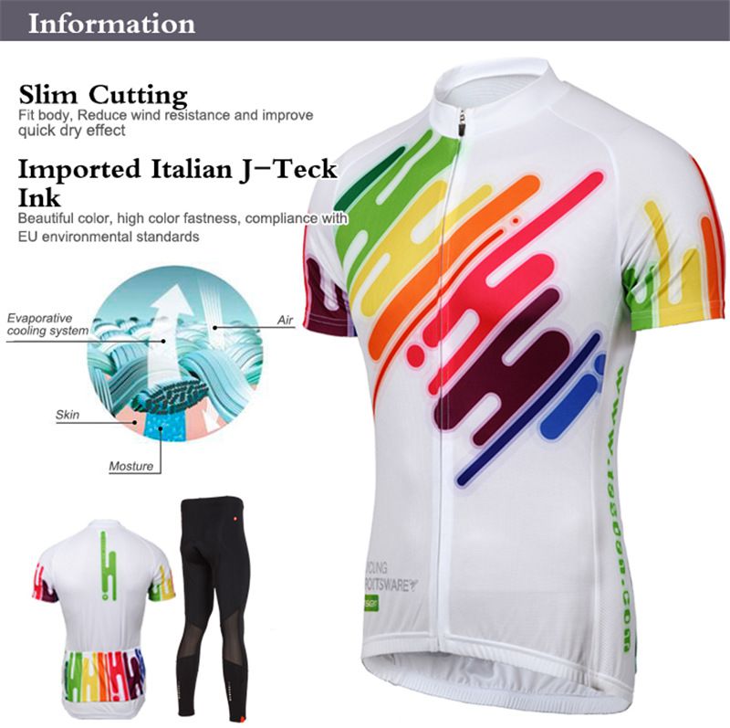 Tasdan Cheap Cycling Jerseys Sets Colorful Mens Suits Cycling Jersey Cheap Bike Jerseys Padded Cycling Pants