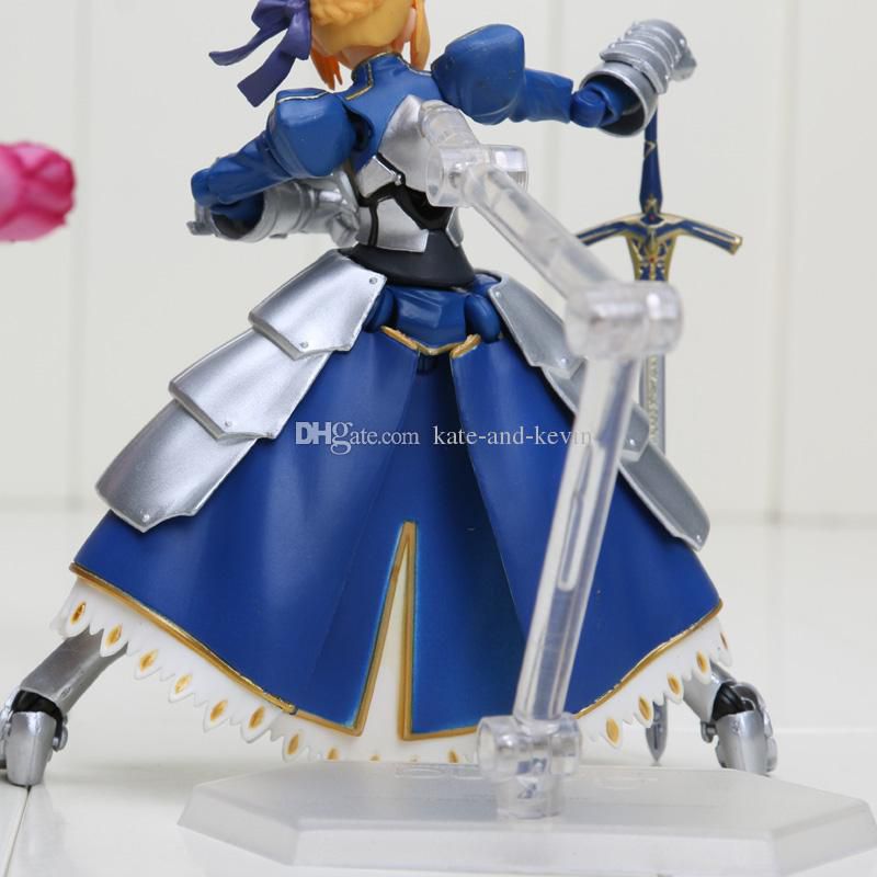 Anime Fate stay Night Saber Figma 227 PVC Action Figure Collectible Model Toy 14cm