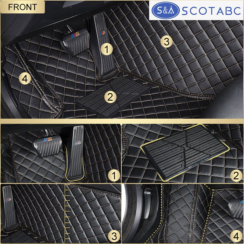 Scotab Custom Fit 3D All-Weather Waterproof Car Floor Mats Floorliner For Acura RDX,MDX,NSX 2000 2018 Acura Mdx All Weather Floor Mats