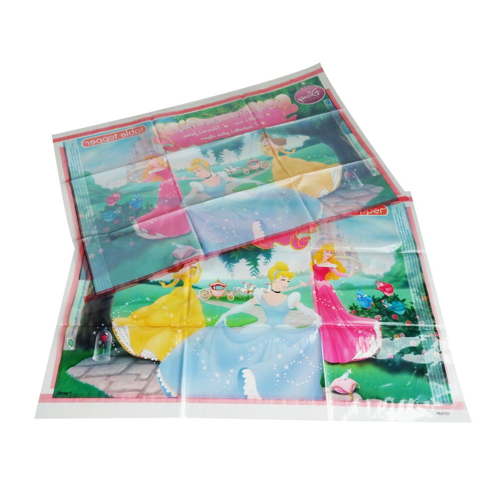 Eco-friendly disposable baby LDPE plastic table placemat film printing manufacturer