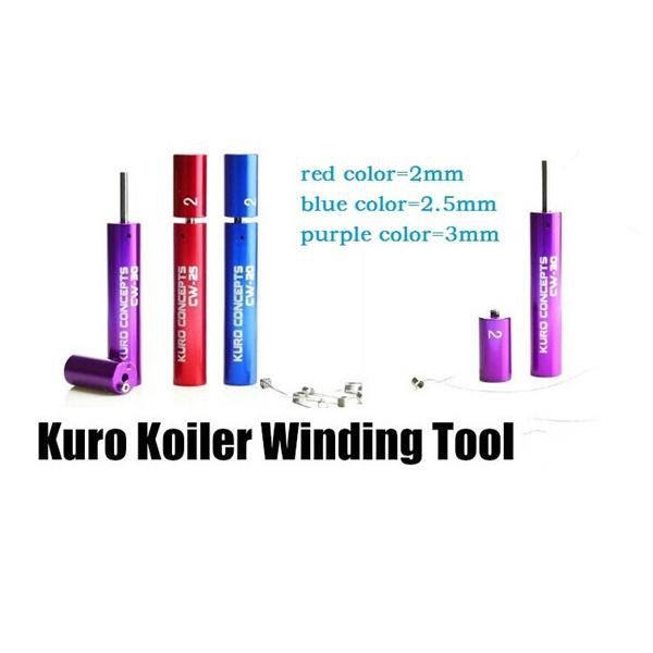 New Kuro Concepts Wire Coiling Tool Koiler coil jig RAD coil tools drawing Wrapping Coiler for ecig kayfun ATTY Orchid Legion atomizer RBA