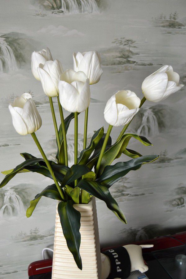 Artificial Real Touch Tulip Flower for Home Prom Wedding Evening Decoration