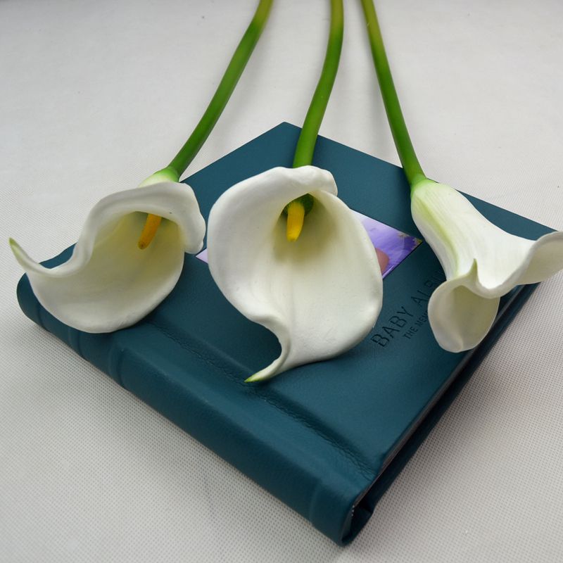 Artificial Real Touch Big Calla Lily Flower for Home Prom Wedding Evening Decoration