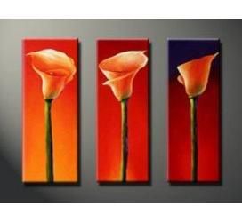 MODERN FLOWER CANVAS OIL PAINTING HANDPAINTE ART DECO 14 OIL PAINTING lily paintngs y11