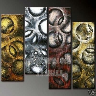 High quality oil paintings wholesale home decoration Modern abstract Oil Painting wall art B123 4pcs/ set free shipping