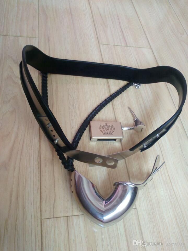 New Male Human curved design Male Male Adjustable Model-Y Y-type stainless steel chastity belt with 2 Iron chain