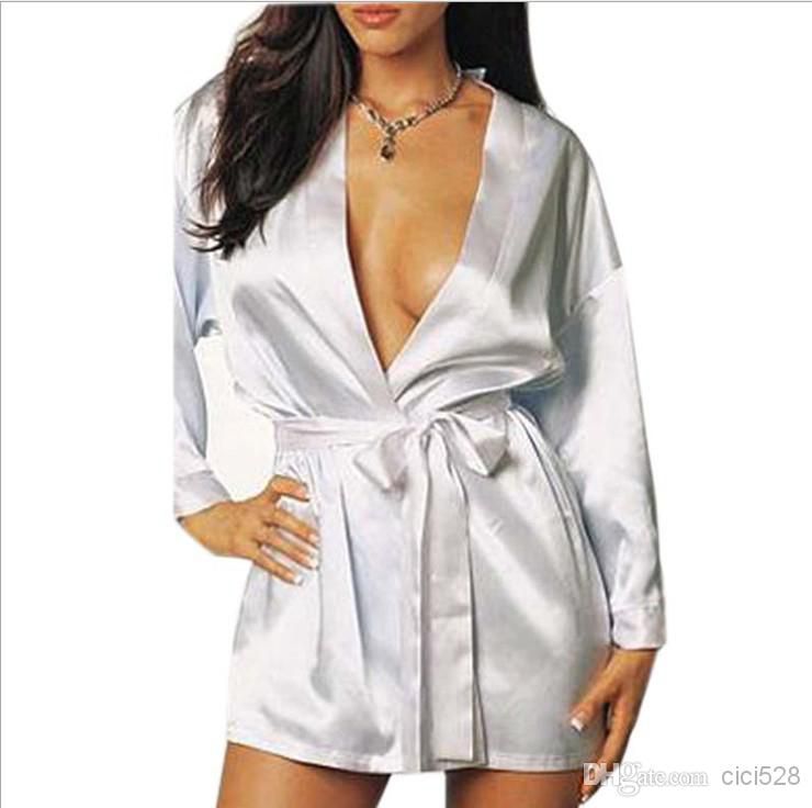 Wholesale- Sexy Lingerie Black Rose Home Furnishing sexy lace gown bathrobe bathrobe size sauna Perspective