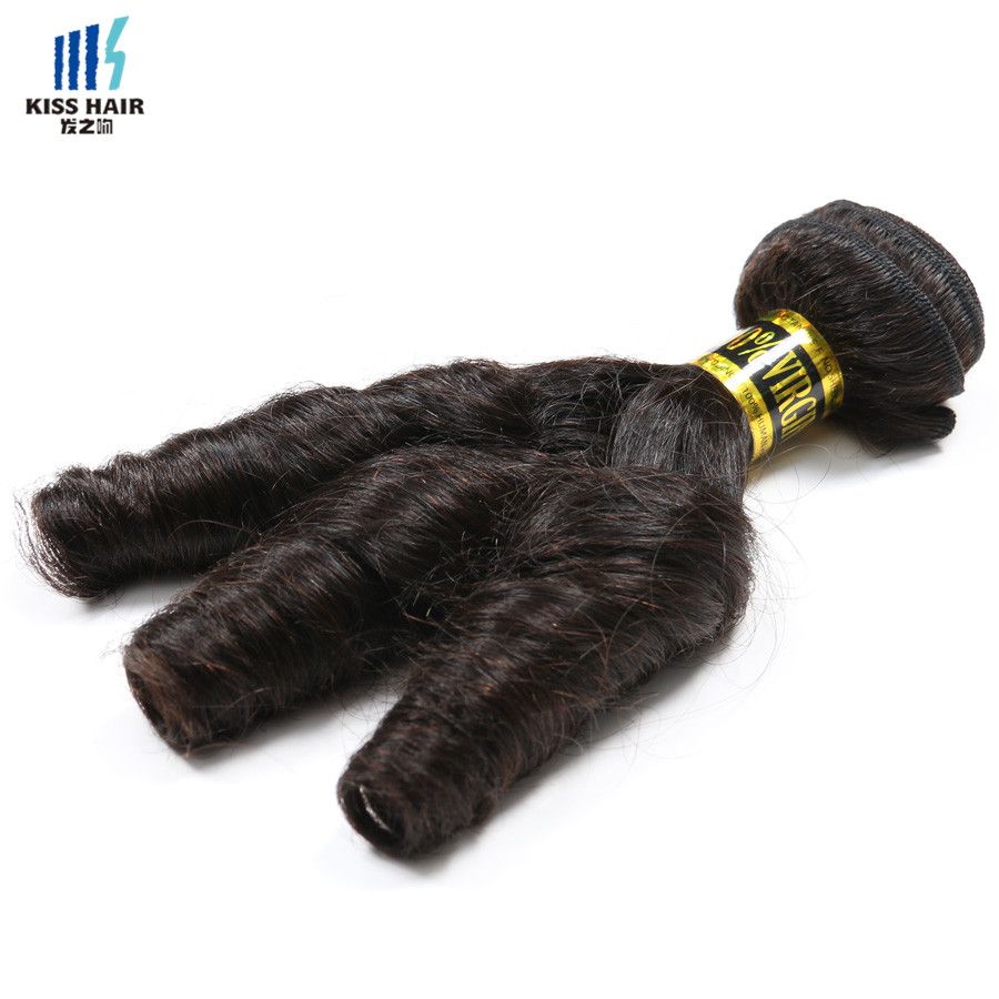 3 Pcs Franch Twist Curly Human Hair Extensions Brazilian Loose