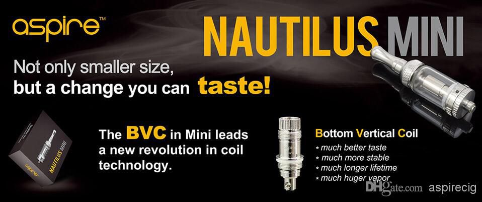 100% Original Aspire BVC coil head Bottom Vertical Coil Work on Nautilus/Mini and nautilus 2 tanks Huge vapor much better taste TPD