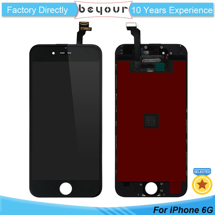 LCD Display Touch Screen Digitizer Replacement Full Assembly for iPhone 6 4.7 inch With Frame White Black
