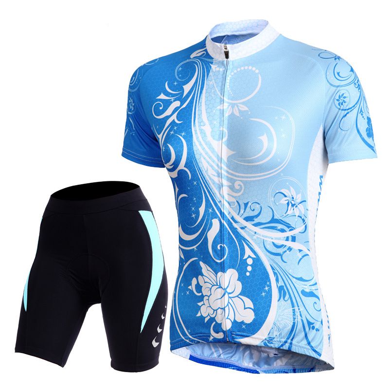 Tasdan Fashion Sports Cycling Jersey Set High Color Fastness Breathable Outdoors Ladies Short Suits for Womens