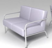 Stainless steel upholstery sofa, strong and durable, anti-skid and wear-resistant, perfect design, fashionable structure, customizable