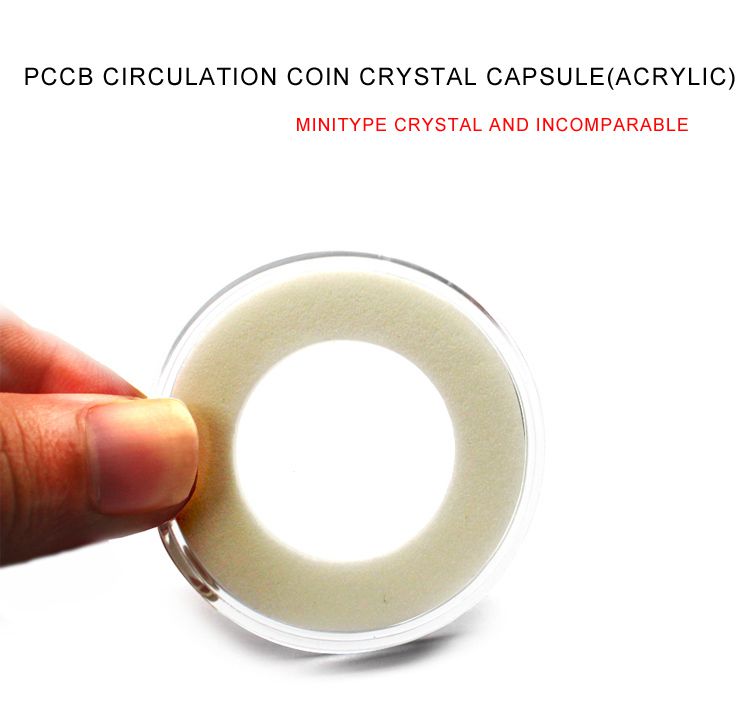 Hot Sale Wholesale 100% Acrylic Circulation Popular High Quality Coin Crystal Capsule Manufacturer 30pcs/set Drop Shipping