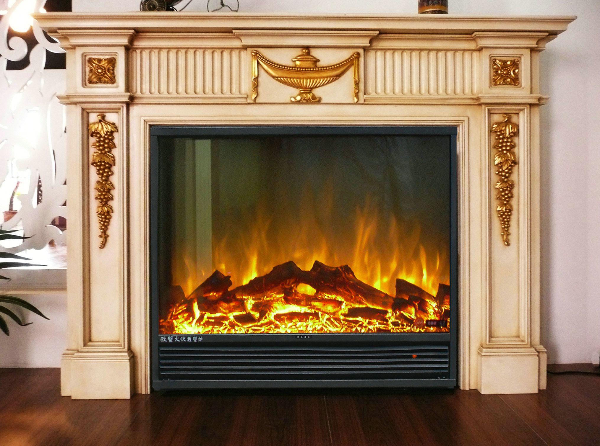 Cast-iron fireplace Can be customized Heating installation