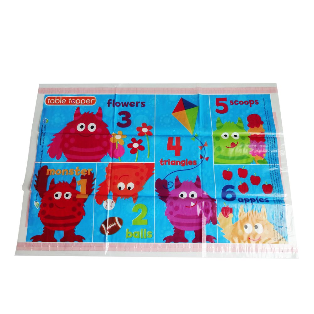 Customized printed eco-friendly plastic placemat, baby placemat