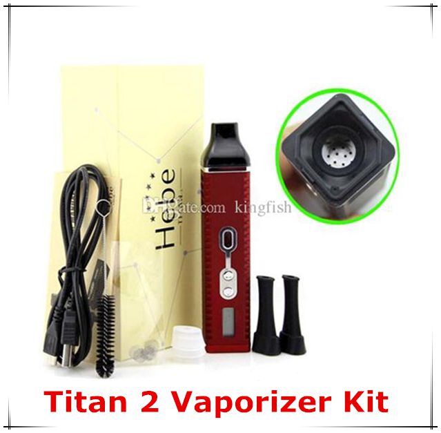 dry herb vaporizer Titan 2 HEBE Kit 2200mAh e cigarette Battery TITAN 2 Herbal Vaporizer VS titan 1 vaporizer pen electronic cigarette e cig