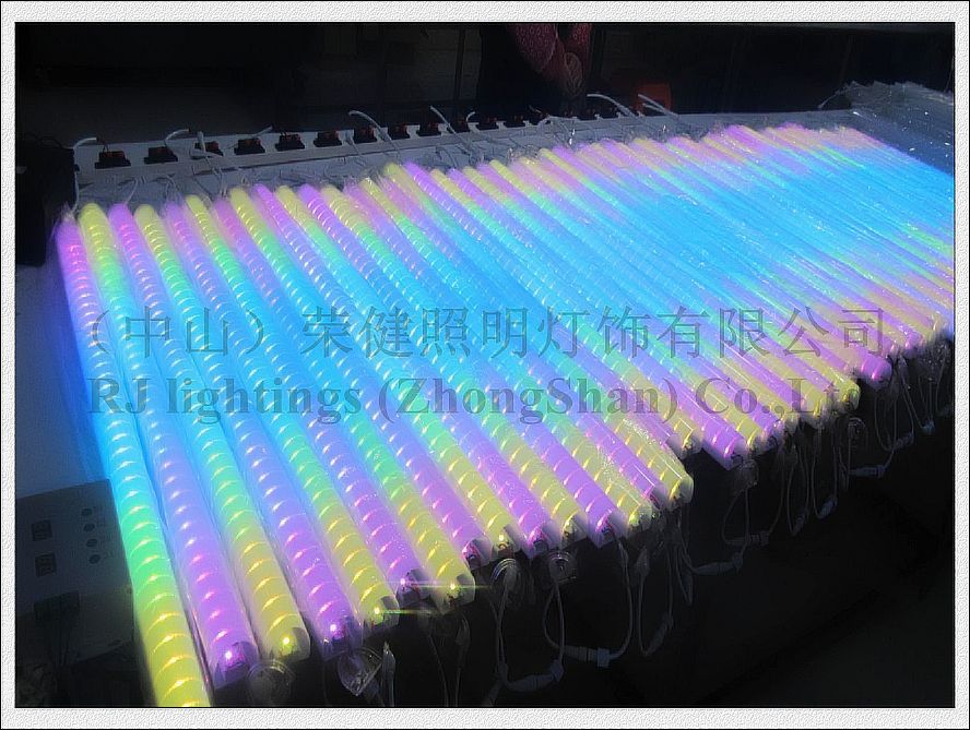 V-style compact T8 LED tube fluorescent LED tube bulb double row 2400mm SMD2835 384 led 72W 270° beam angle RJ-LTI-24-72V