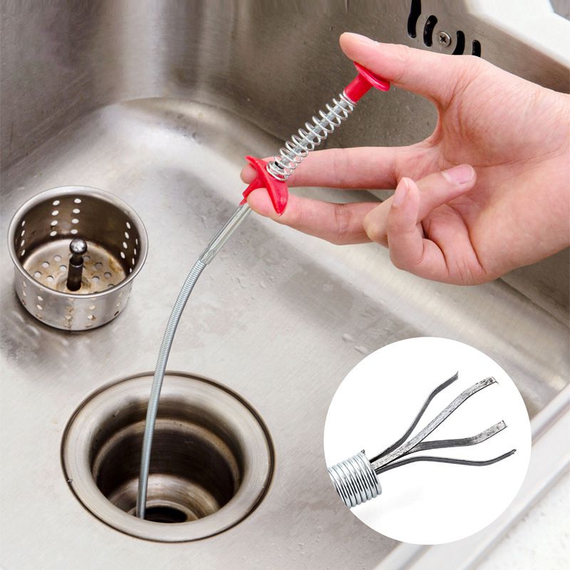 Hair Drain Clog Remover Drain Relief Tool for Drain Cleaning,24.4Inch