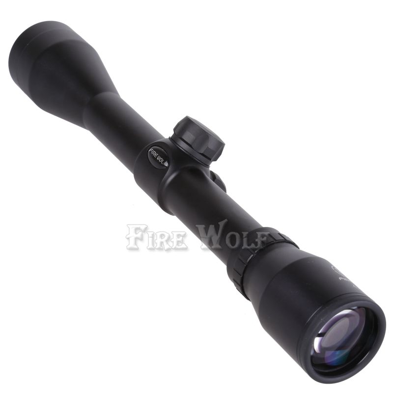 FIRE WOLF Riflescope 4x40 Green glass Rifle Scope Outdoor Reticle Sight Optics Sniper Deer Tactical Hunting Scopes
