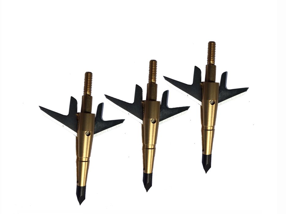 Hot Sale!!! 100gr hunting broadhead,Bow and Crossbow arrow broadhead,Black Hunting Fixed Broadheads