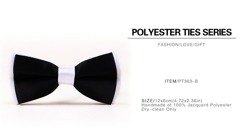 Free Shipping TIESET Men&#039;s Wedding Bow Tie Groom Groomsman Dinner-jacket Tails formal suit Bow Tie Black And White