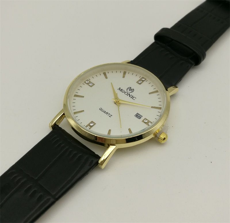 Unisex Quartz Watch Ultra-thin Leather Calendar Watch Dial Decorated With China Guangzhou Fashion Brand Copy Cheap Watches