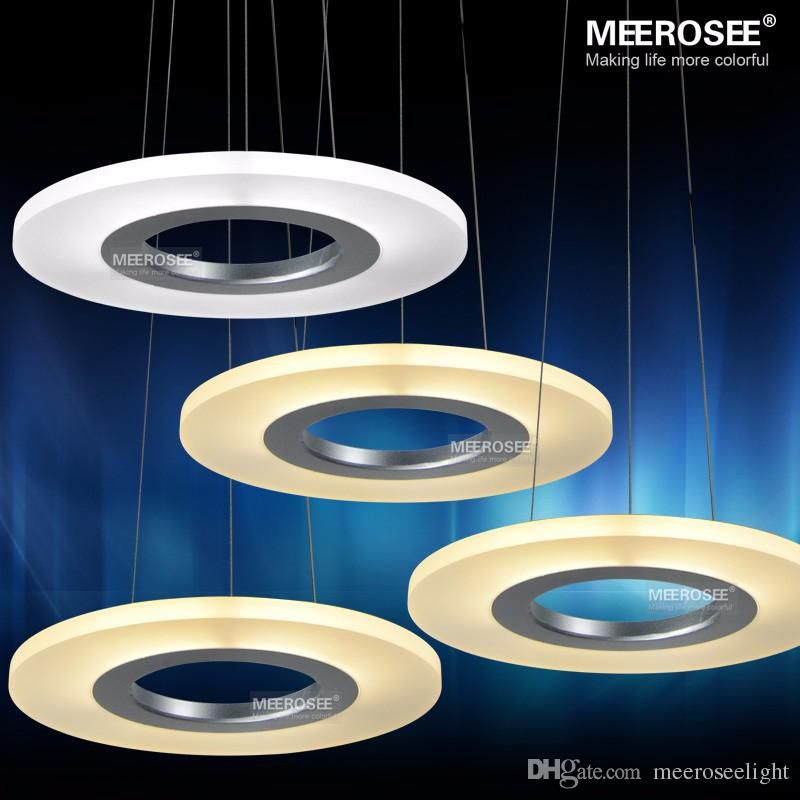 Acrylic Round Ring Lighting Fixtures LED Pendant Lights for Bedroom Bathroom Kitchen Suspension LED Lustre