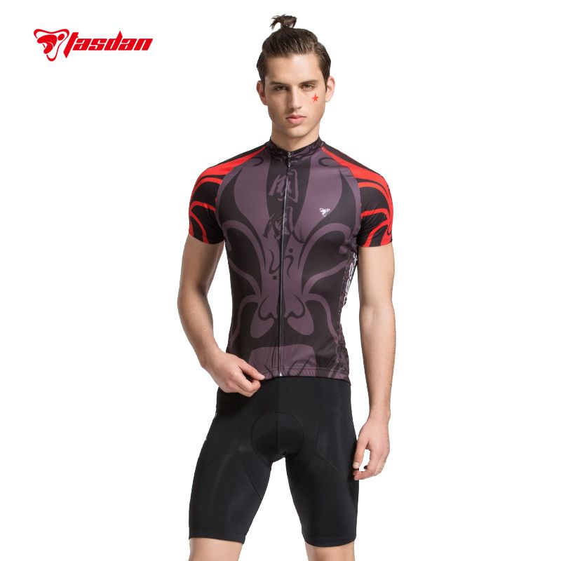 Tasdan Cycling Wear Cycling Clothing Cycling Jerseys Bicycle clothes Men Cycling Jerseys Sets Gray Color