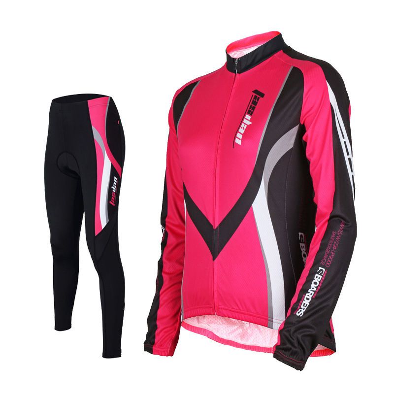 Tasdan Custom Cycling Jerseys Sets Long Sleeve Top Full Jersey and Cycling Gel Pad Pants Clothing Sports Wear
