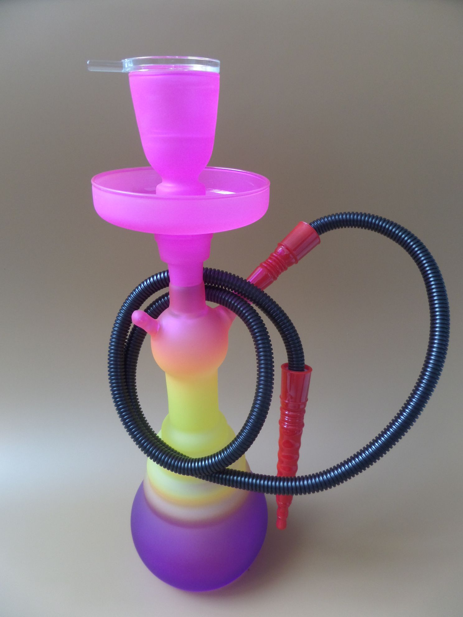 Hot sell 1.5 m Disposable Plastic hookah hose with mixed colors