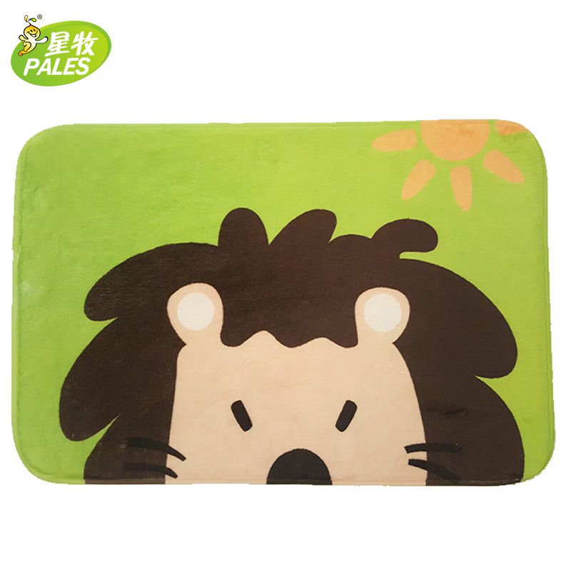 Comfortable flannel material sponge thickened cute cartoon mat, non slip mats, this product is applicable to the living room balcony 40*60cm