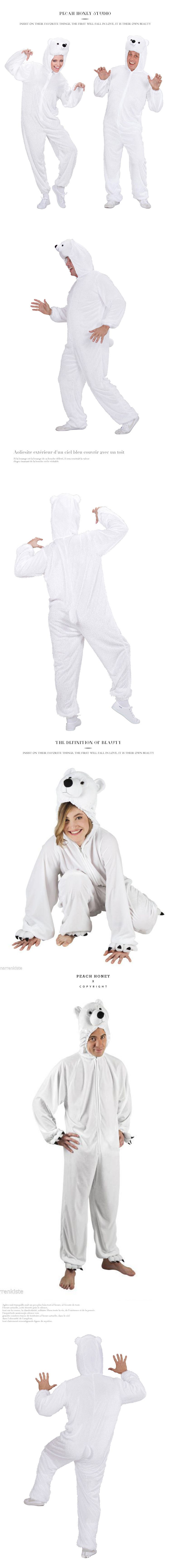Polar Bear Halloween Animal Cosplay Show White Serve Mascots Cartoon Costumes Adults Adult Mascot Costume Carnival Party On Sale