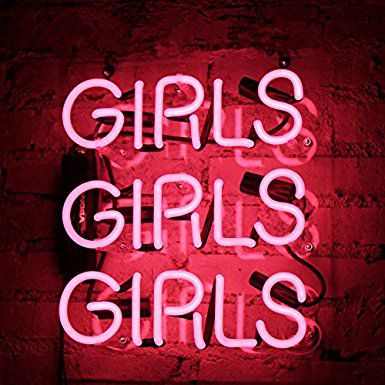 Girls Neon Signs Handmade Glass Business Neon Light For