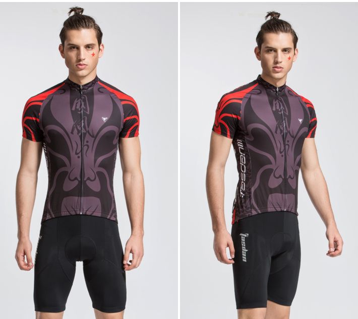 Tasdan Cycling Wear Cycling Clothing Cycling Jerseys Bicycle clothes Men Cycling Jerseys Sets Gray Color