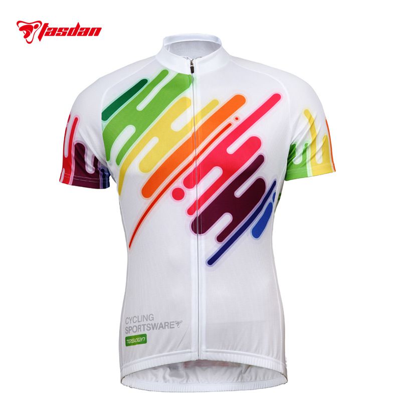Tasdan Cheap Cycling Jerseys Sets Colorful Mens Suits Cycling Jersey Cheap Bike Jerseys Padded Cycling Pants