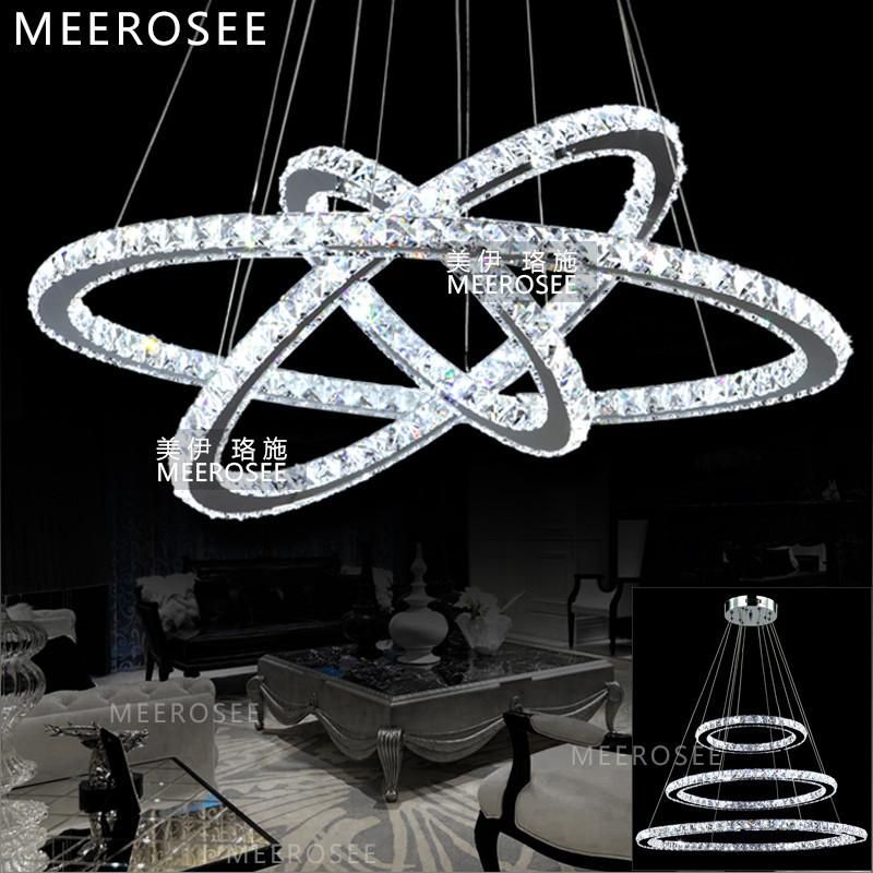 Hot sale Diamond Ring LED Crystal Chandelier Light Modern LED Lighting Circles Lamp 100% Guarantee Fast shipping