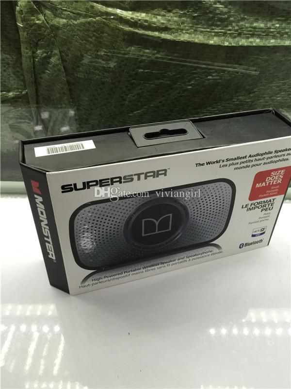 New Arrival Monster Superstar High Definition Bluetooth Speaker - bluetooth Speaker with retail packaging 2 colors 1 Trial Order