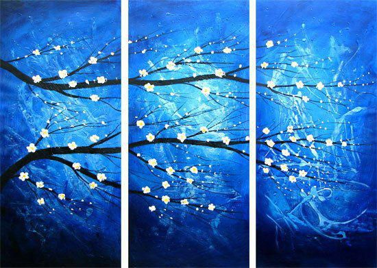 Free shipping MODERN ABSTRACT CANVAS ART OIL PAINTING Guaranteed decoration oil painting new arrival snow plum Pd2211