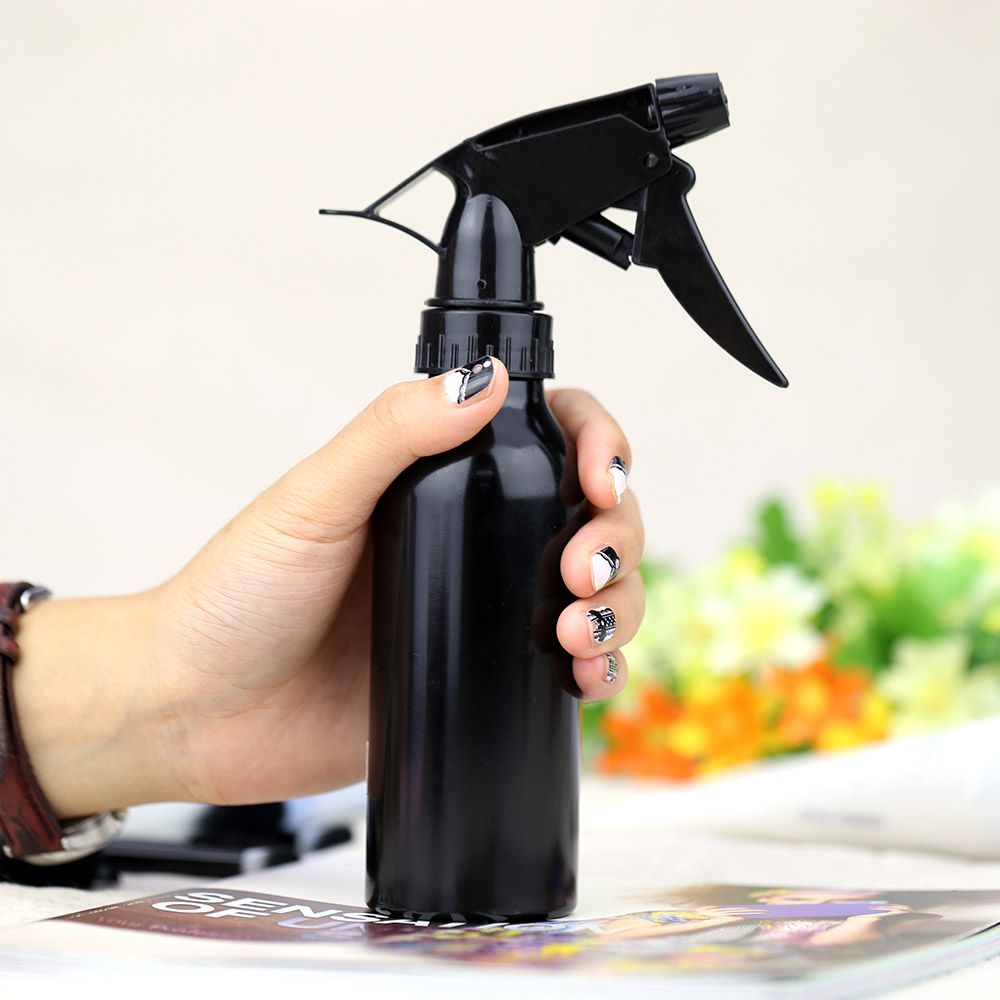 Fashion Refillable Bottles 200ml Aluminum Spray Atomiser Trigger Head Bottle Liquid Makeup or Water Hair Salon Pot H13450
