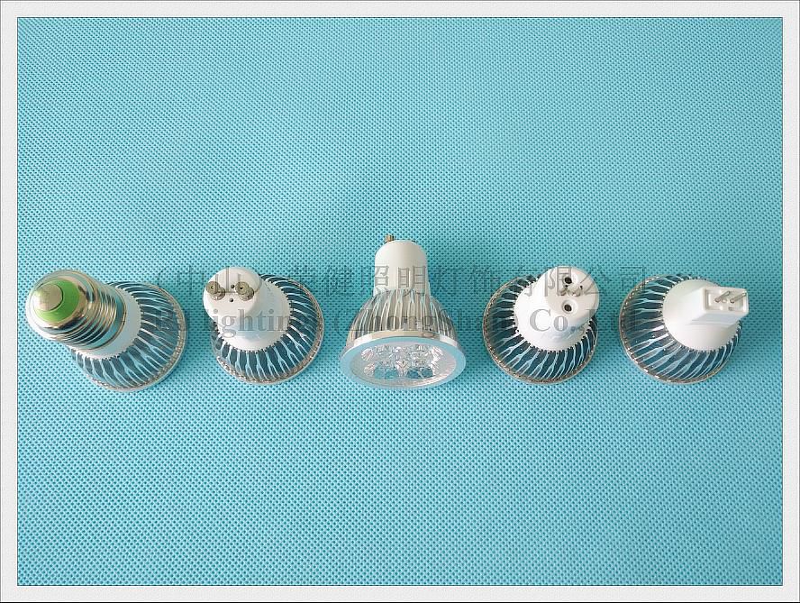4*1W LED spotlight LED spot light 4W LED bulb E27 / GU10 / GU5.3(MR16) AC85-265V CE ROHS lathe profile aluminum