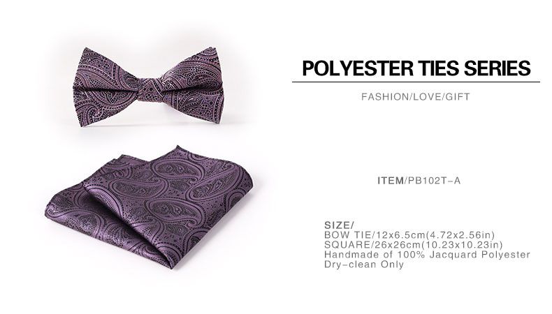 Free Shipping TIESET Retro Paisley Pattern Bow Tie Set For Gentleman Party Wedding Floral Charming High Quality