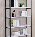 Bookcase household stainless steel glass combined simple quality good in Europe and America