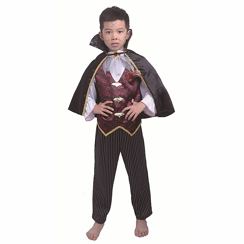 wholesale Vampires Children Boy Suit Party Mascot Clothing Magician Cloak Masquerade Princess Skirt Halloween Costumes For Kids