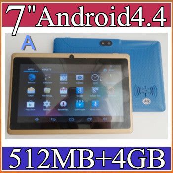 40X 7&quot; Capacitive Allwinner A33 Quad Core Android 4.4 dual camera Tablet PC 4GB 512MB WiFi flash Protective film capacitance pen 6-7PB