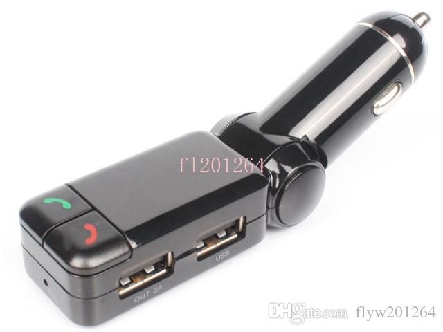 Free Shipping 2015 Newest Bluetooth Car Kit MP3 Player FM Transmitter Dual USB Charger Handsfree kit Universal Answer/Hang up,10pcs/lot