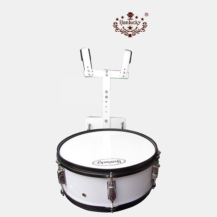 wholesale Henlucky Advanced Packboard Snare Drum Marching Drums white Color Musical Instrument Maple Wood Drum LOGO can be customized