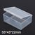550pcs/lot Small rectangular box Transparent plastic box Storage Collections Container Box Case for screws coins 5.5*4.3*2.2cm